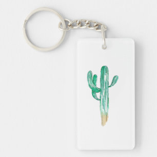 Saguaro Cactus Keychain Double-Sided