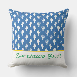 Saguaro Cactus Modern Desert NAME Southwest Fun Cushion