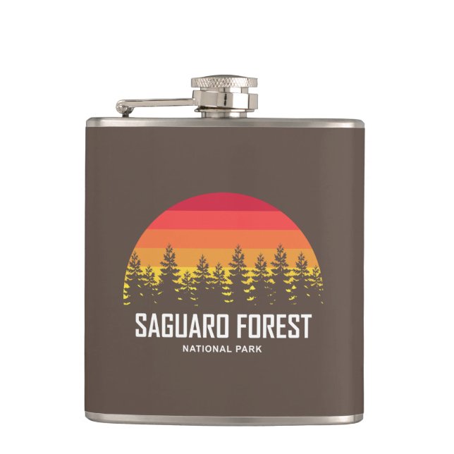 Saguaro Forest National Park Hip Flask (Front)