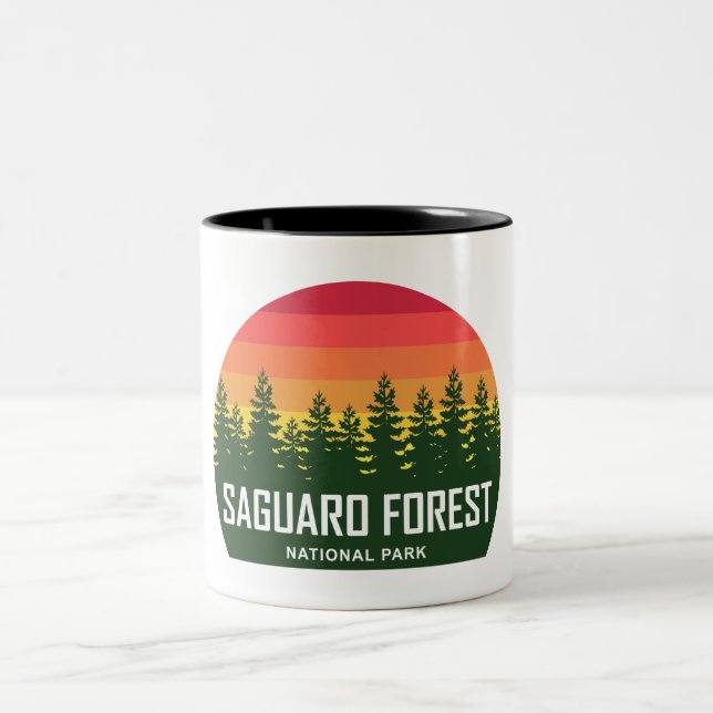 Saguaro Forest National Park Two-Tone Coffee Mug (Center)