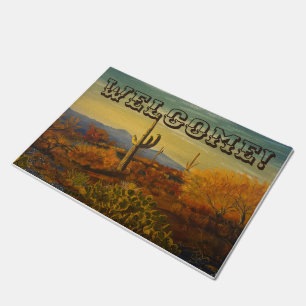 Saguaro in the Arizona Desert, by Gary Poling Doormat