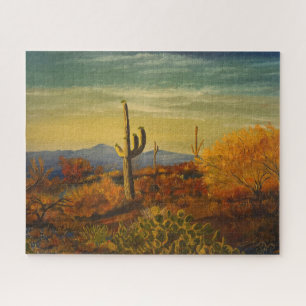 Saguaro in the Arizona Desert, by Gary Poling Jigsaw Puzzle