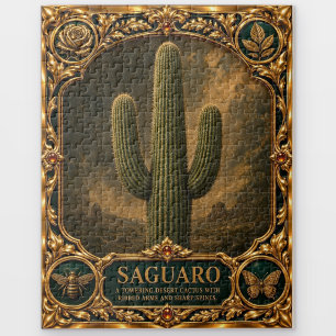 Saguaro, Jewelled Heirloom Art Jigsaw Puzzle