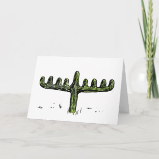 Saguaro Menorah Hanukkah Card