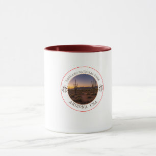 Saguaro National Park Arizona Desert Sunset Souven Mug