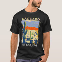 Saguaro National Park Arizona Retro Distressed