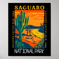 Saguaro National Park Arizona Vintage Distressed