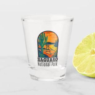 Saguaro National Park Arizona Vintage Shot Glass