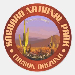 Saguaro National Park (C) Classic Round Sticker