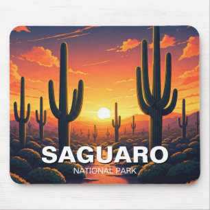 Saguaro National Park Cacti Cactus Mouse Pad