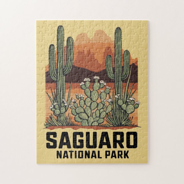Saguaro National Park Cactus Jigsaw Puzzle (Vertical)