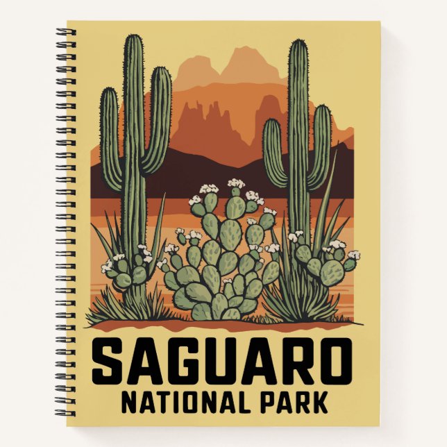 Saguaro National Park Cactus Notebook (Front)
