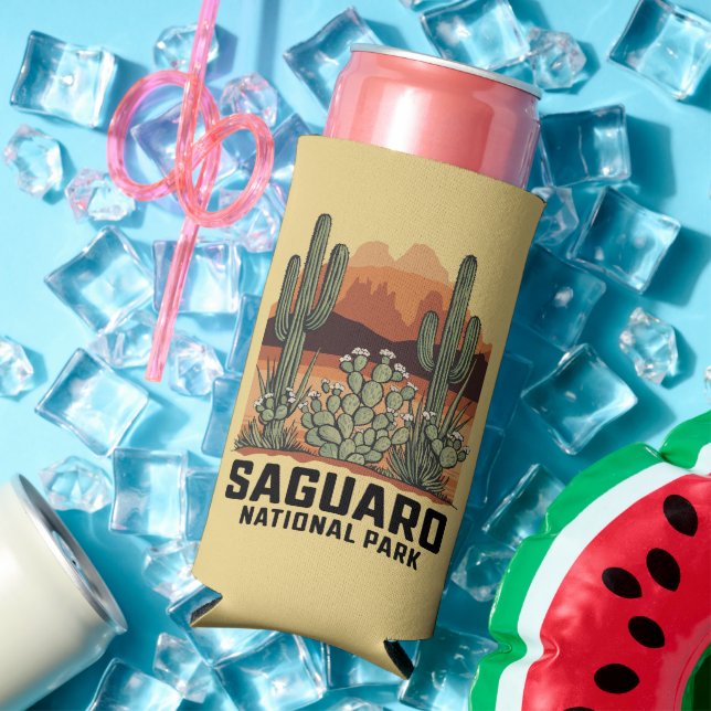 Saguaro National Park Cactus Seltzer Can Cooler (In Situ Summer)