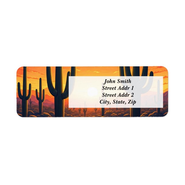 Saguaro National Park Cactus Sunset (Front)