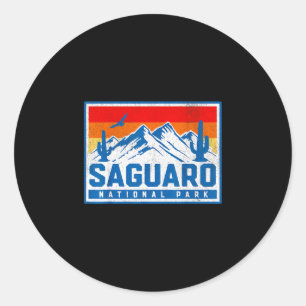 Saguaro national park classic round sticker