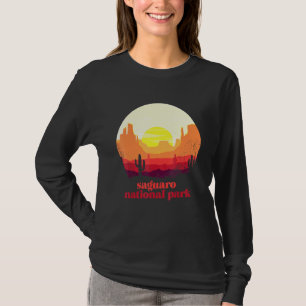 Saguaro National Park Desert Illustration Vintage  T-Shirt