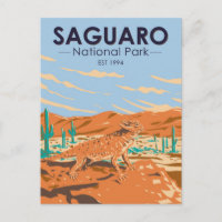 Saguaro National Park Horned Lizard Vintage