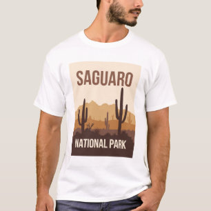 Saguaro National Park Minimal Travel Art T-Shirt