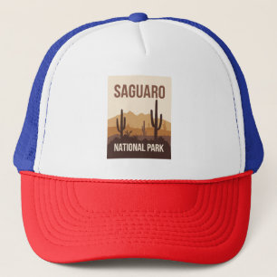 Saguaro National Park Minimal Travel Art Trucker Hat