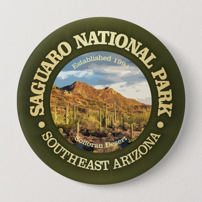 Saguaro National Park (NP2) 10 Cm Round Badge (Front)