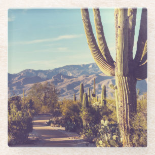 Saguaro National Park, scenic representation. Glass Coaster