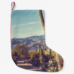 Saguaro National Park, scenic representation. Small Christmas Stocking