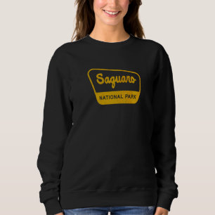 Saguaro National Park Vintage Inspired Sign Graphi Sweatshirt