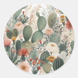 Saguaro & Sage Envelope Seal Sticker