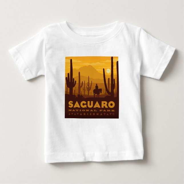Saguaro Square National Park | Arizona Baby T-Shirt (Front)