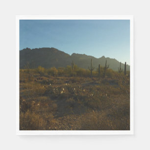 Saguaro Sunrise at Saguaro National Park Napkin