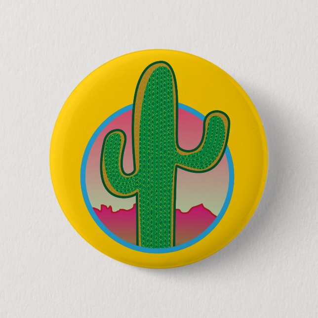 Saguaro Sunset Button (Front)