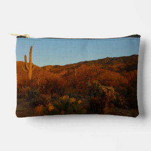 Saguaro Sunset I Arizona Desert Landscape Accessory Pouch