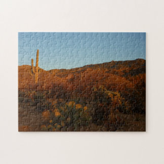 Saguaro Sunset I Arizona Desert Landscape Jigsaw Puzzle