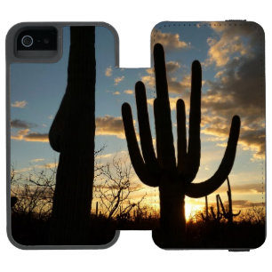 Saguaro Sunset II Arizona Desert Landscape Incipio Watson™ iPhone 5 Wallet Case
