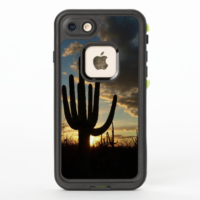 Saguaro Sunset II Arizona Desert Landscape LifeProof iPhone Case (Back)