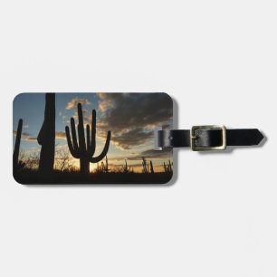 Saguaro Sunset II Arizona Desert Landscape Luggage Tag