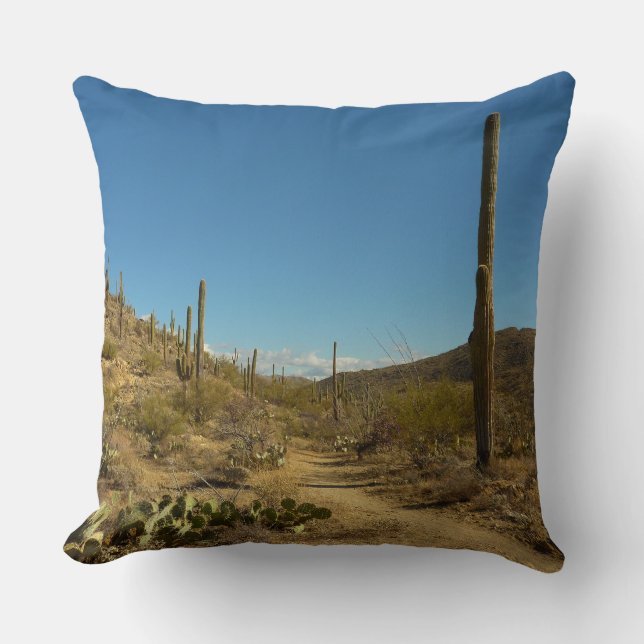 Saguaro's Carillo Trail in Saguaro National Park Cushion (Front)