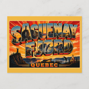 Saguenay Fjord National Park Quebec Glacial Valley Postcard