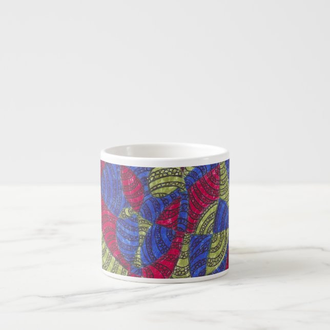 Sahar | Colorful Abstract Hand-Drawn Pattern Mug (Front)