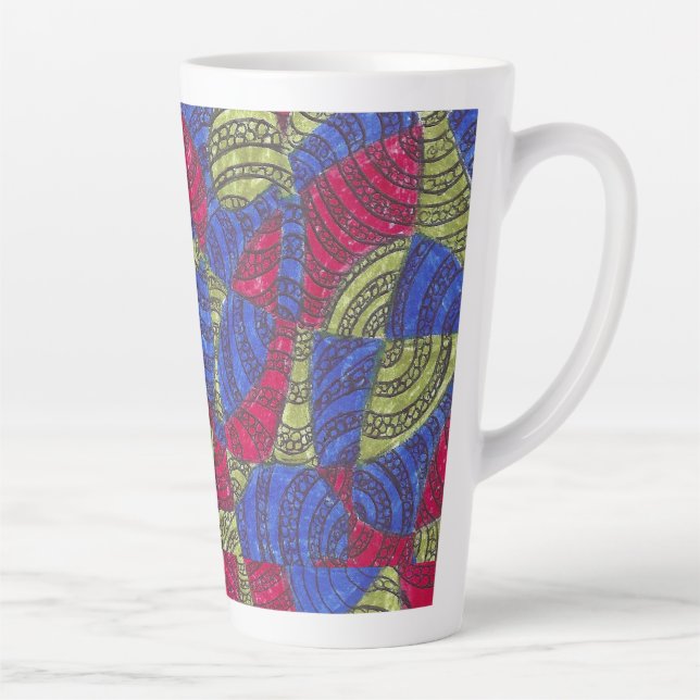 Sahar | Colorful Abstract Hand-Drawn Pattern Mug (Right)