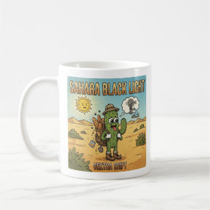 Sahara Black Light DJ Cactus Cartoon Coffee Mug