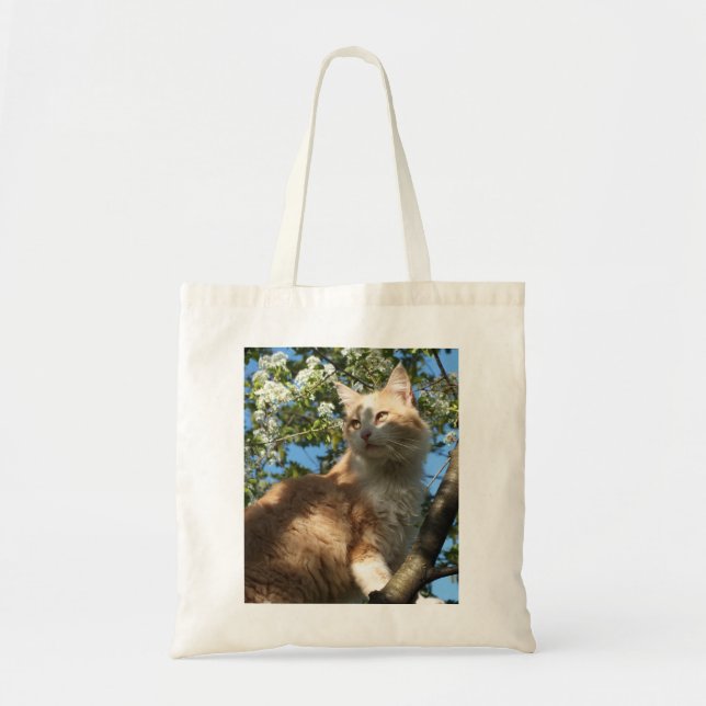 Sahara Cat In A Tree Tote Bag (Front)
