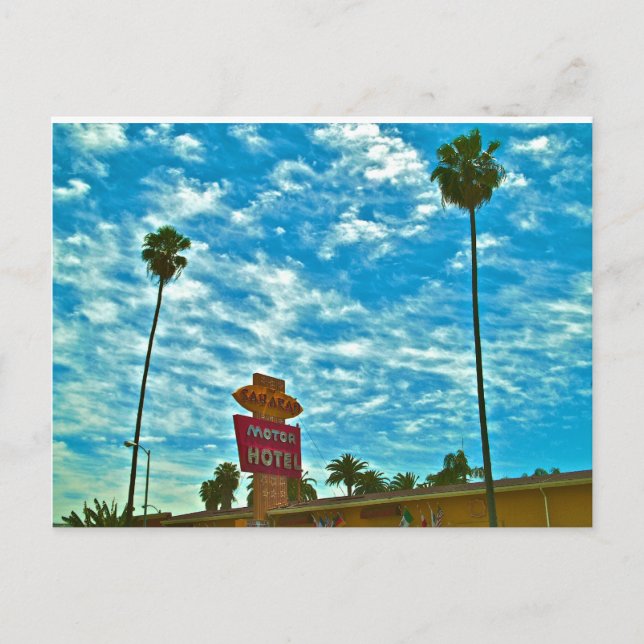 Sahara Hotel- Sunset Strip,Los Angeles Postcard (Front)