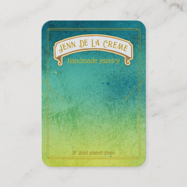 Sahara Nights Surf Jewellery Display Calling Card (Front)