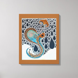 Sahara Pearls Tribal Exotic Peacock Canvas Print