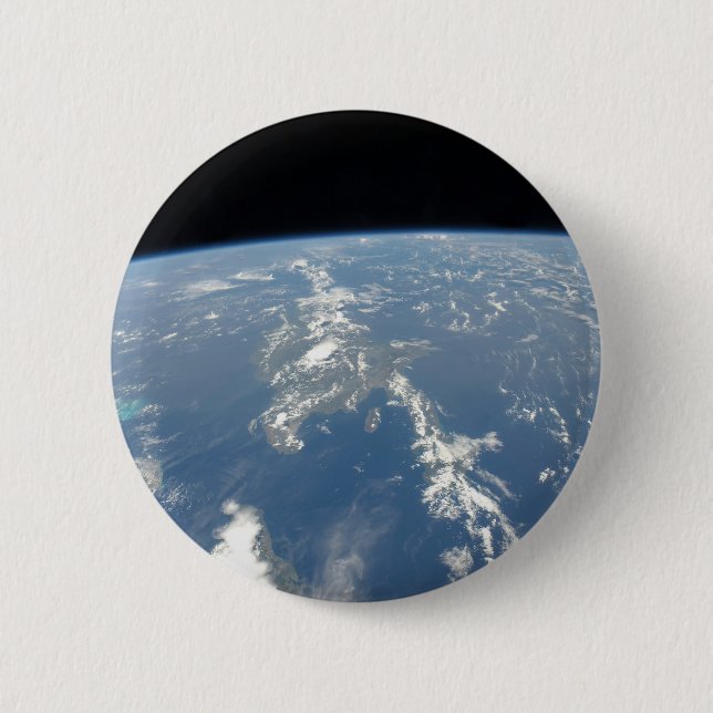 Saharan Dust Blowing Westward Into The Atlantic. 6 Cm Round Badge (Front)