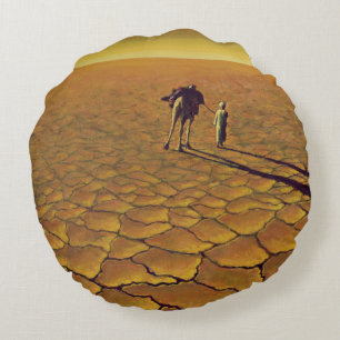 Saharan Journey 1995 Round Cushion