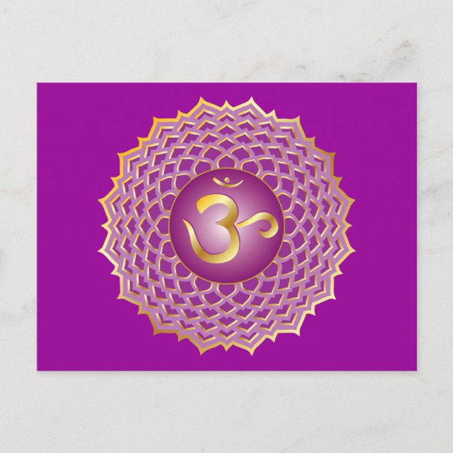 Sahasrara or crown chakra Postcard (Front)