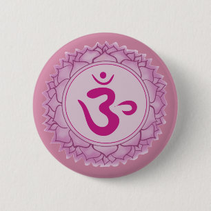 Sahasrara or crown chakra  Round Badge