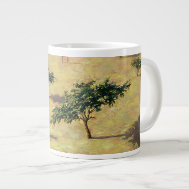 Sahelian Landscape Mali 1991 Large Coffee Mug (Front Right)
